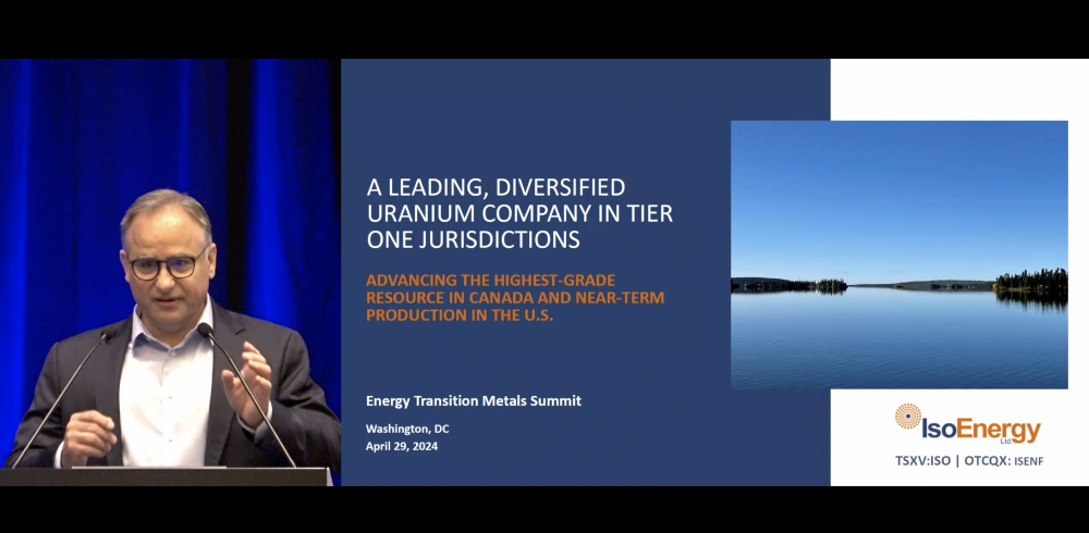 IsoEnergy at the 2024 Energy Transition Metals Summit